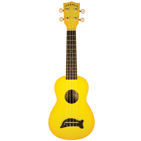 Kala Makala Dolphin Ukulele - YellowBurst