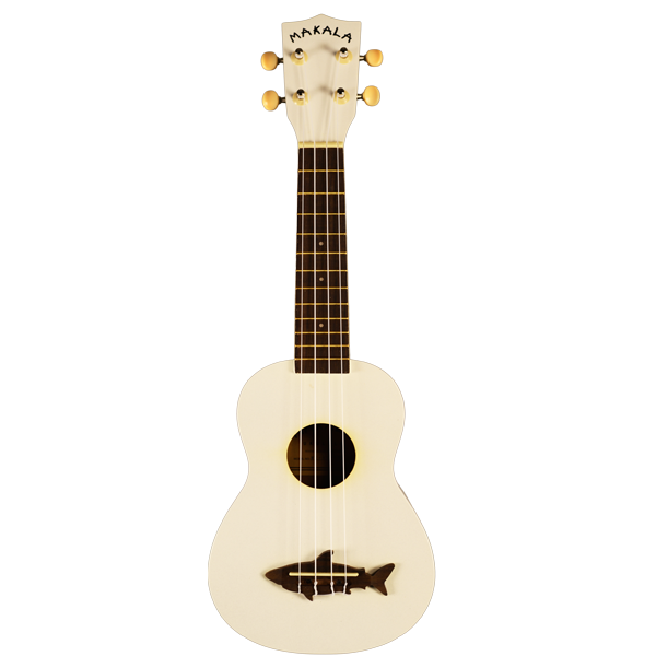 Kala Makala Shark Ukulele - White