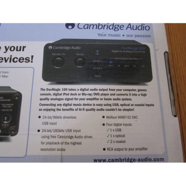 Cambridge Audio DacMagic 100 Digital to Analog Converter - SOLD - Image 11