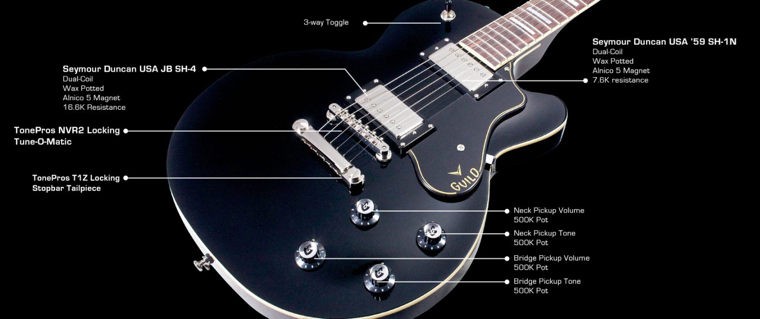 Guild Bluesbird Black Electric Guitar - Image 8