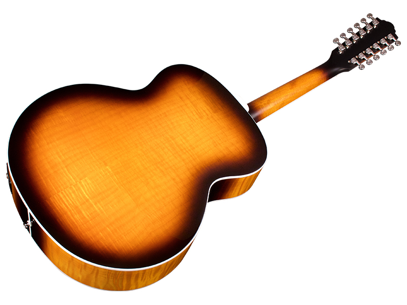 Guild F-2512E Deluxe Antique Sunburst 12 String Acoustic/Electric Guitar - Image 3
