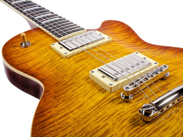 Guild Bluesbird Flame Top Iced Tea Burst Electric Guitar - Image 10