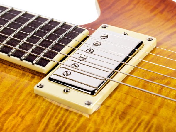 Guild Bluesbird Flame Top Iced Tea Burst Electric Guitar - Image 8