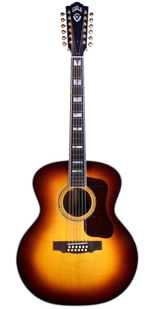 Guild F-512E ATB Antique Burst 12 String Acoustic/Electric Guitar - Image 4