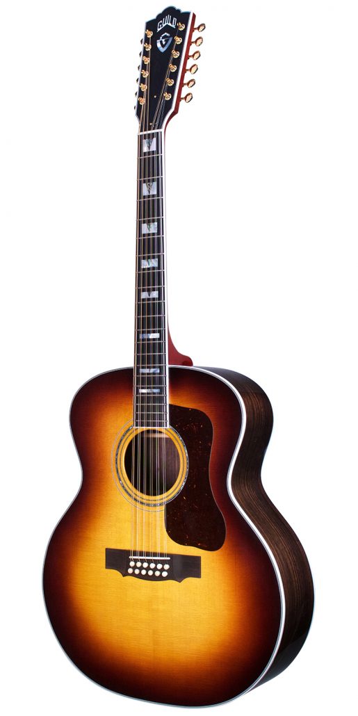 Guild F-512E ATB Antique Burst 12 String Acoustic/Electric Guitar - Image 3