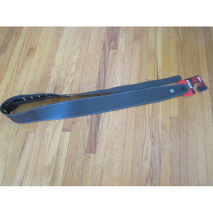 D'Addario Guitar Strap Garment Leather - 2" Black 20GL00-LE