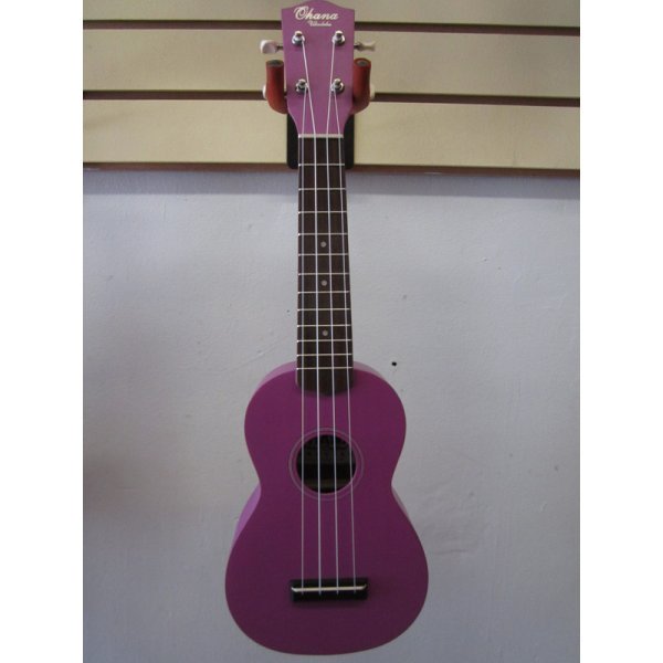 Ohana SK-10 Colored Soprano Ukulele SK-10VL Matte Violet