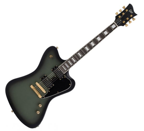 ESP LTD Bill Kelliher Signature Series Sparrowhawk Electric Guitar - Military Green Sunburst Satin