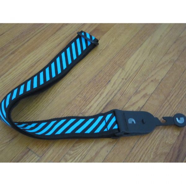 D'Addario Guitar Strap Polyproylene with Stripe Jaquard - Blue - 50mm 50SJP01