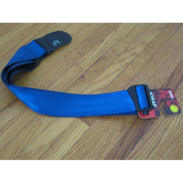 D'Addario Guitar Strap Blue Seat Belt Strap - 50mm 50SB02