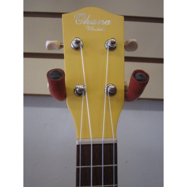Ohana SK-10 Colored Soprano Ukulele SK-10YW Matte Yellow - Image 3
