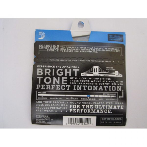D'Addario ESXL110 Double Ball End Nickel Wound Electric Guitar Strings -.010-.046 Regular Light - Image 3