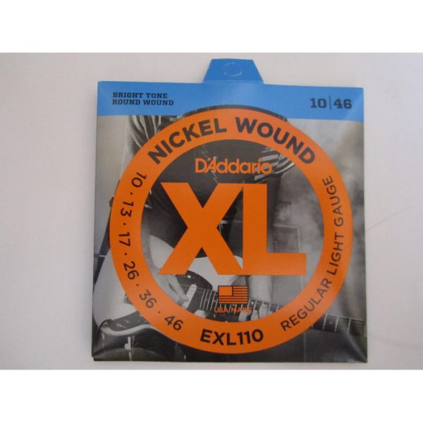 D'Addario EXL110 Nickel Wound Guitar Electric Strings -.010-.046 Regular Light