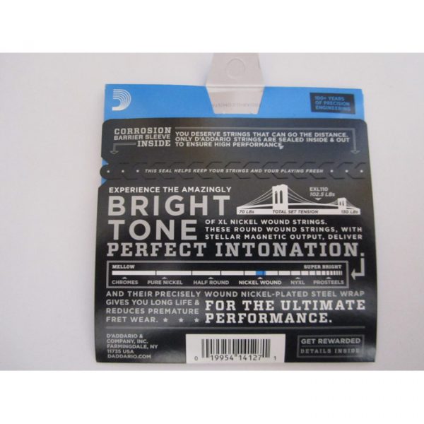 D'Addario EXL110 Nickel Wound Guitar Electric Strings -.010-.046 Regular Light - Image 3