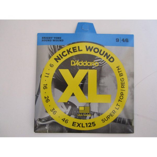 D'Addario EXL125 Nickel Wound Electric Guitar Strings -.009-.046 Super Light/Reg Btm