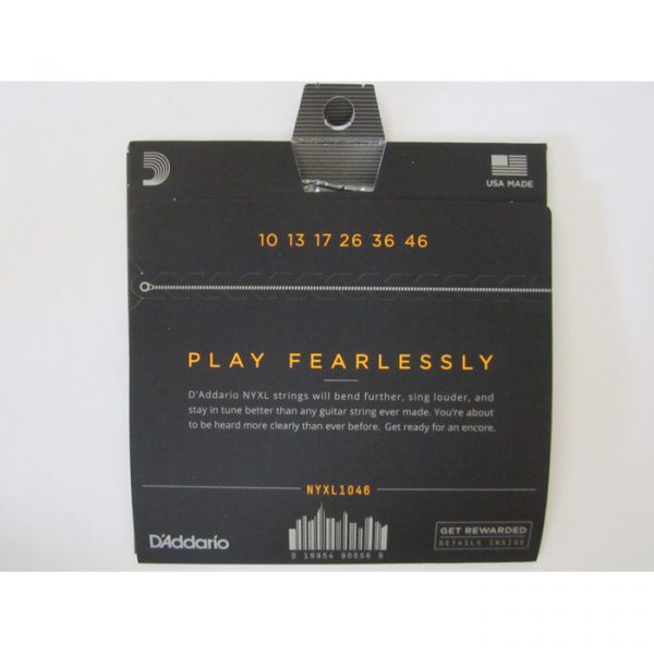 D'Addario NYXL1046 Nickel Wound Electric Guitar Strings -.010-.046 Regular Light - Image 2