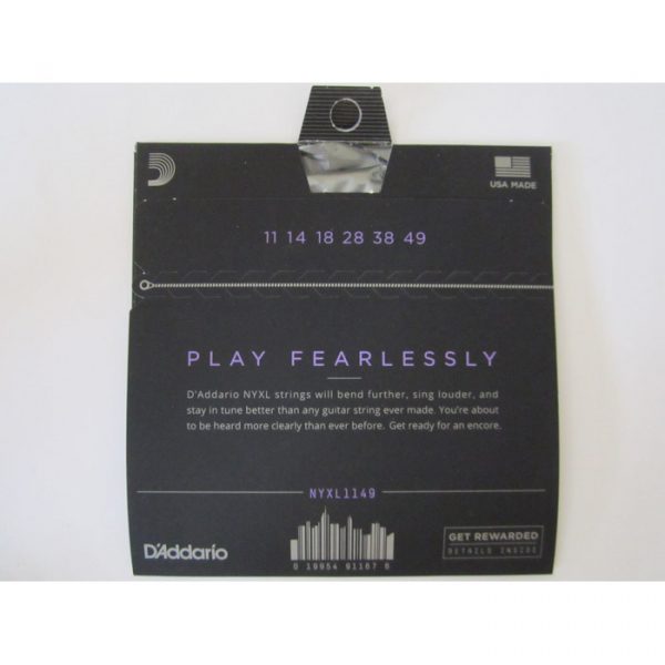 D'Addario NYXL1149 Nickel Wound Electric Guitar Strings -.011-.049 Medium - Image 2