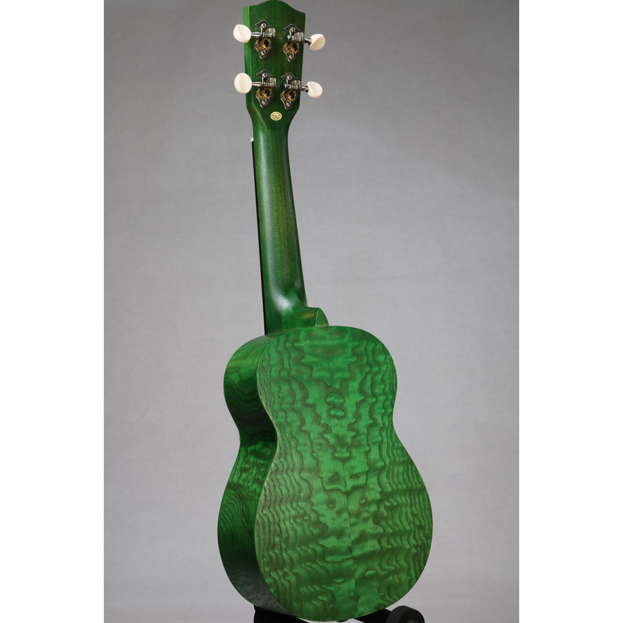 Ohana SK-15W Colored Soprano Ukulele SK-15GN Green - Image 6
