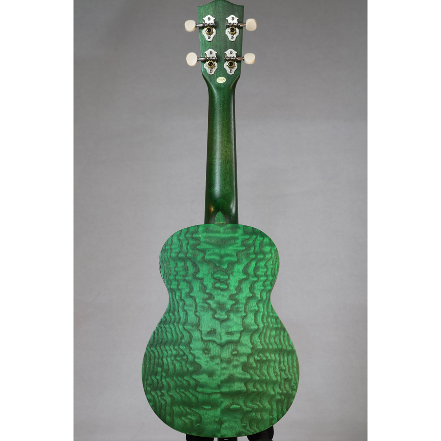 Ohana SK-15W Colored Soprano Ukulele SK-15GN Green - Image 3