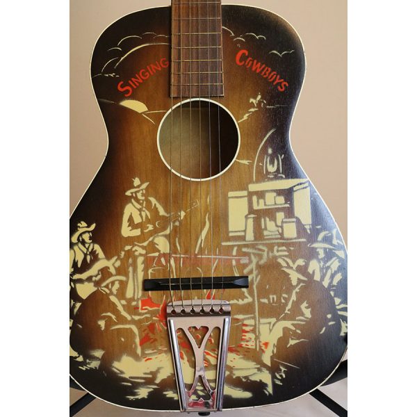 Harmony Singing Cowboys Guitar 1950's - Stencil Guitar - SOLD - Image 3