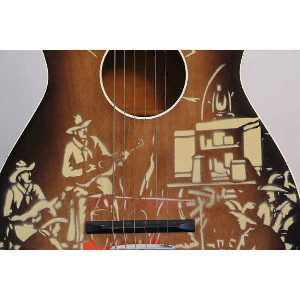 Harmony Singing Cowboys Guitar 1950's - Stencil Guitar - SOLD - Image 7