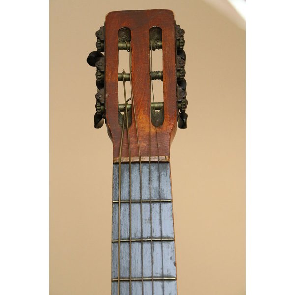 T. Eaton Company Bucking Bronco Cowboy Guitar Stencil Guitar - circa 1940's - Image 6