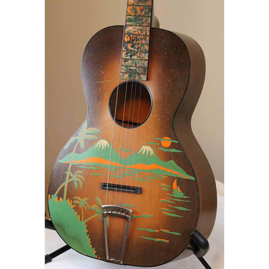 Regal Hawaiian Island Parlor Stencil Guitar 1930's-40's - SOLD