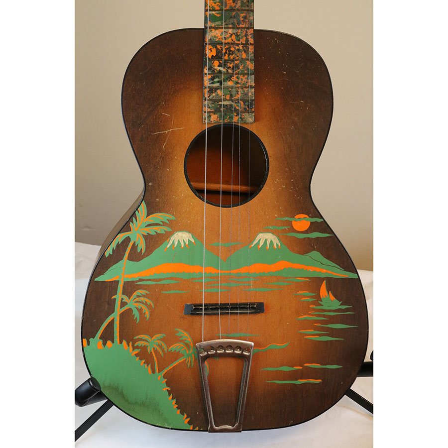 Regal Hawaiian Island Parlor Stencil Guitar 1930's-40's - SOLD - Image 3