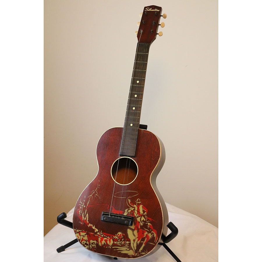 Silvertone by Harmony Cowboy Parlor Guitar - Stencil Guitar 1959 - SOLD - Image 4