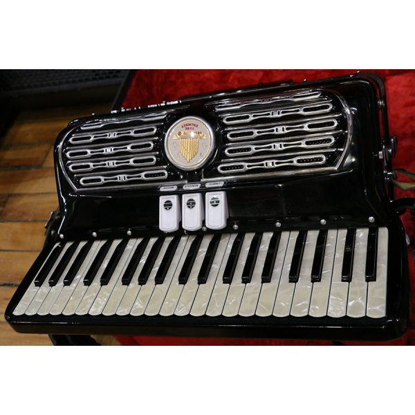 Titano Ideal Tube Chamber Piano Accordion Black - SOLD - Image 8