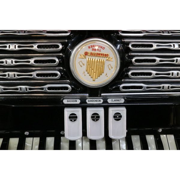 Titano Ideal Tube Chamber Piano Accordion Black - SOLD - Image 9
