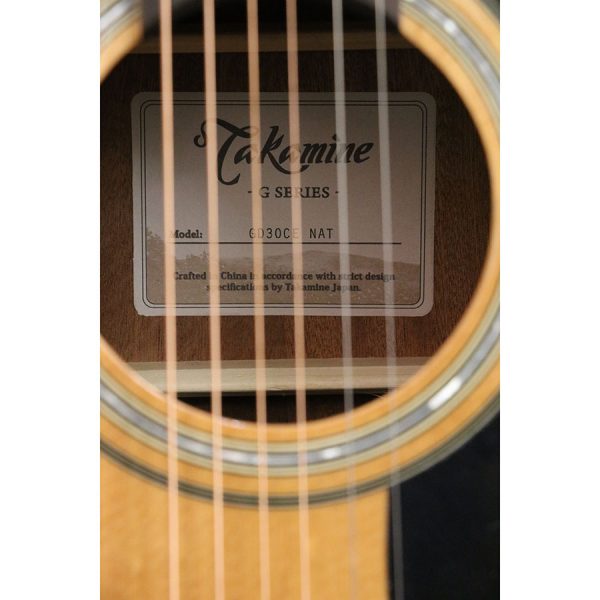 Takamine GD30CE Acoustic/Electric Guitar - Natural - Image 9