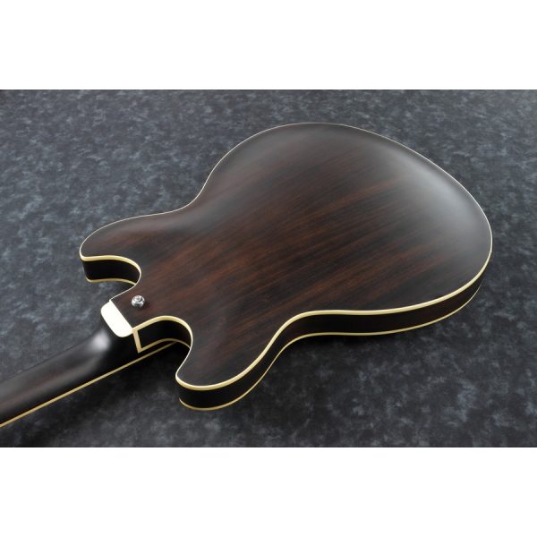 Ibanez AS53-TKF Hollow Body Electric Guitar - Transparent Black Flat - Image 5