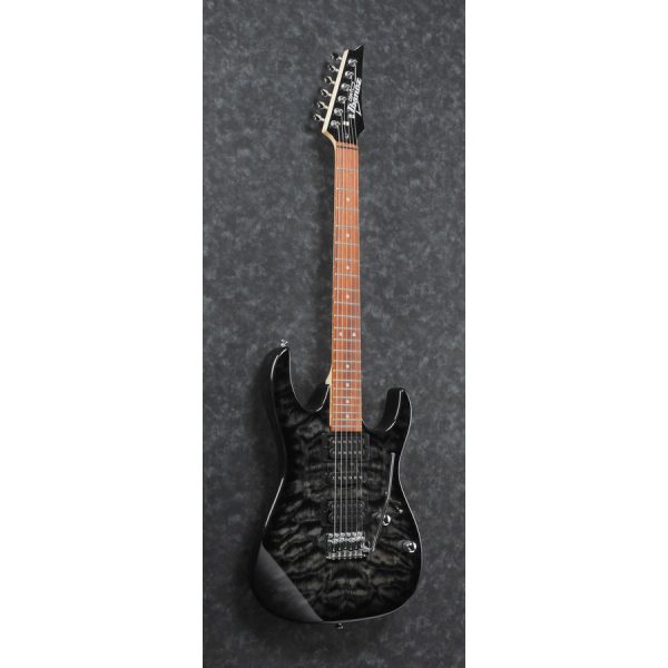 Ibanez GRX70QA-TKS Electric Guitar - Transparent Black Sunburst - Image 2