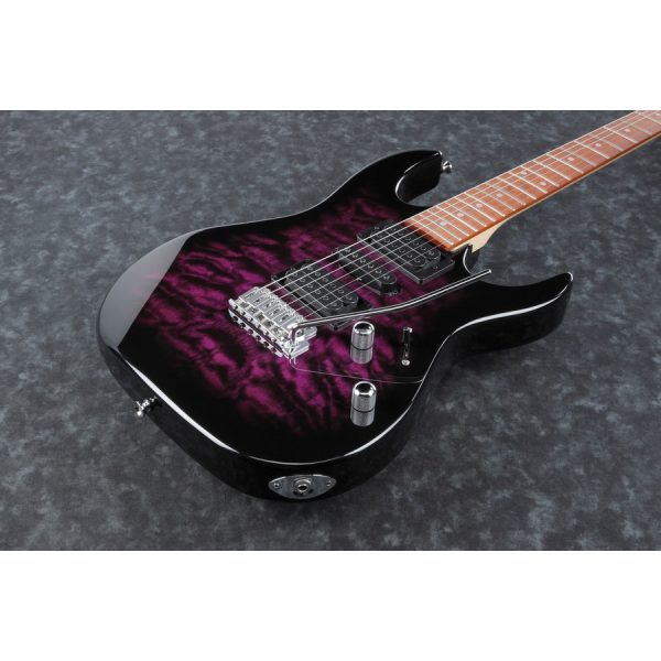 Ibanez GRX70QA-TVT Electric Guitar - Transparent Violet Sunburst - Image 2