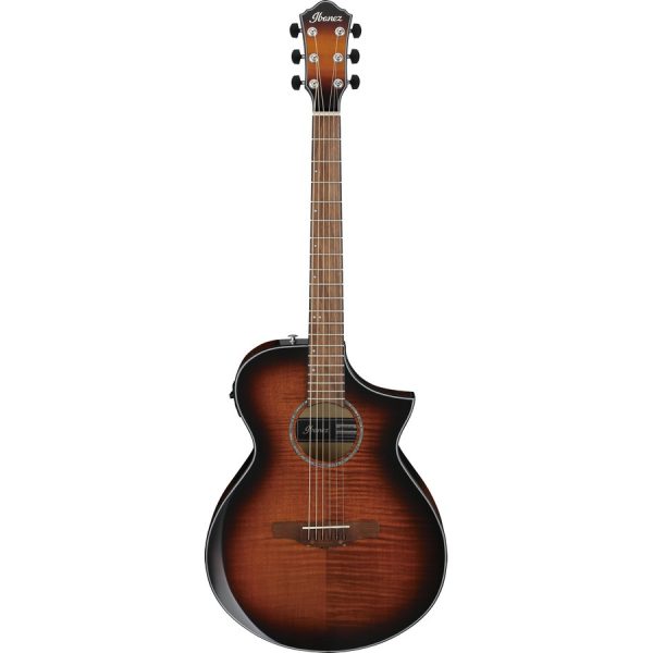 Ibanez AEWC400-AMS Acoustic Electric Guitar - Amber Sunburst High Gloss - Image 11