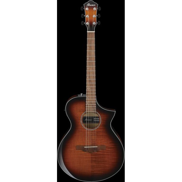 Ibanez AEWC400-AMS Acoustic Electric Guitar - Amber Sunburst High Gloss - Image 10