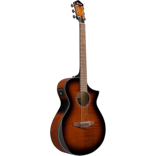 Ibanez AEWC400-AMS Acoustic Electric Guitar - Amber Sunburst High Gloss - Image 14