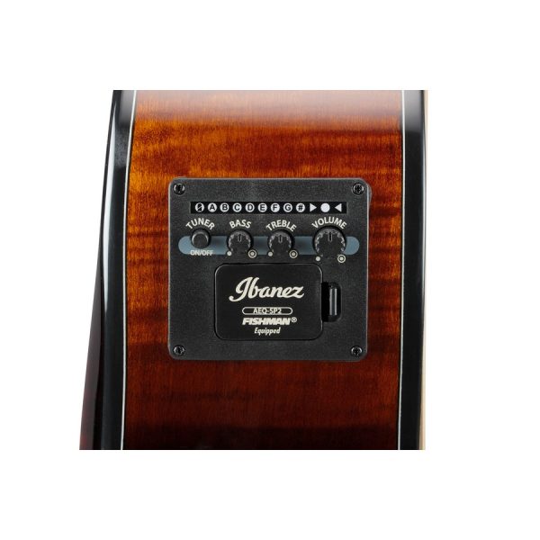 Ibanez AEWC400-AMS Acoustic Electric Guitar - Amber Sunburst High Gloss - Image 20