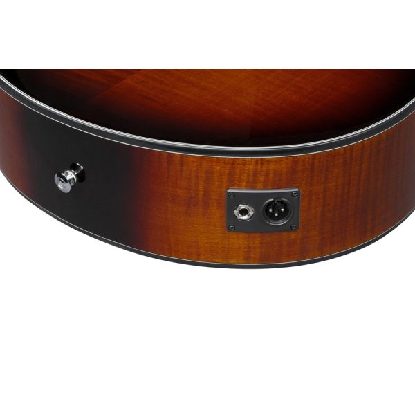 Ibanez AEWC400-AMS Acoustic Electric Guitar - Amber Sunburst High Gloss - Image 21