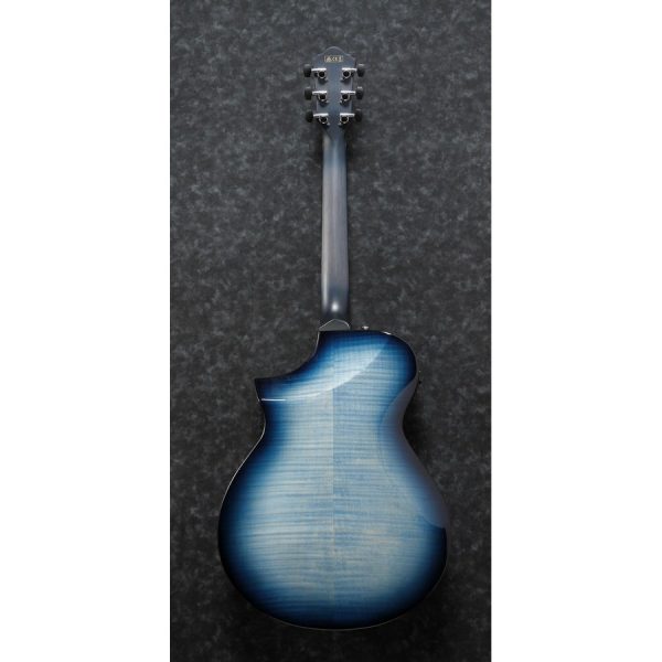 Ibanez AEWC400-IBB Acoustic Electric Guitar - Indigo Blue Burst High Gloss - Image 9