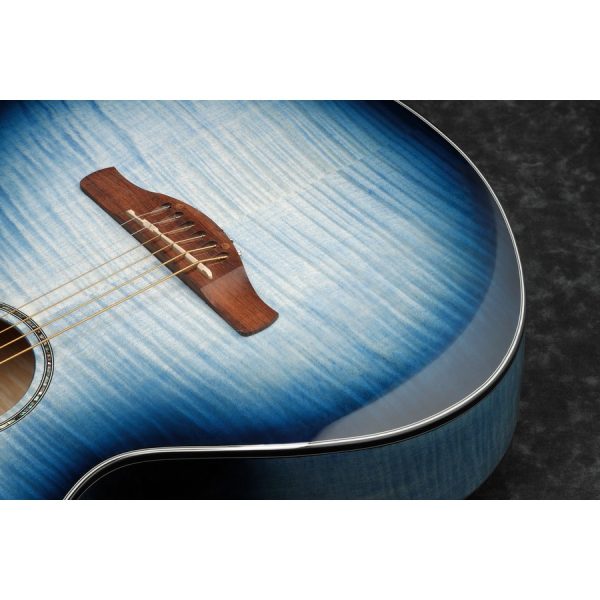 Ibanez AEWC400-IBB Acoustic Electric Guitar - Indigo Blue Burst High Gloss - Image 13