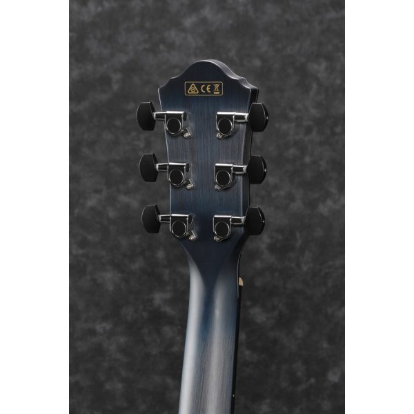 Ibanez AEWC400-IBB Acoustic Electric Guitar - Indigo Blue Burst High Gloss - Image 6