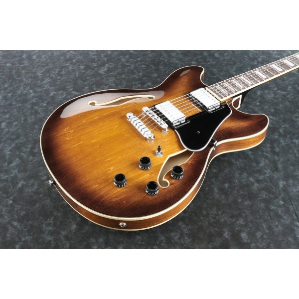 Ibanez AS73-TBC Hollow Body Electric Guitar - Tobacco Brown - Image 2