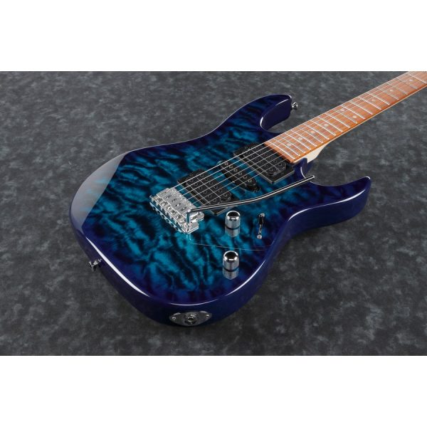 Ibanez GRX70QA-TBB Electric Guitar - Transparent Blue Burst - Image 2
