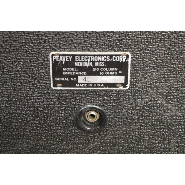 Peavey 210 Column 16-Ohm 70 Watt 2x10" Speaker Enclosure Black/Silver Pair - SOLD - Image 5