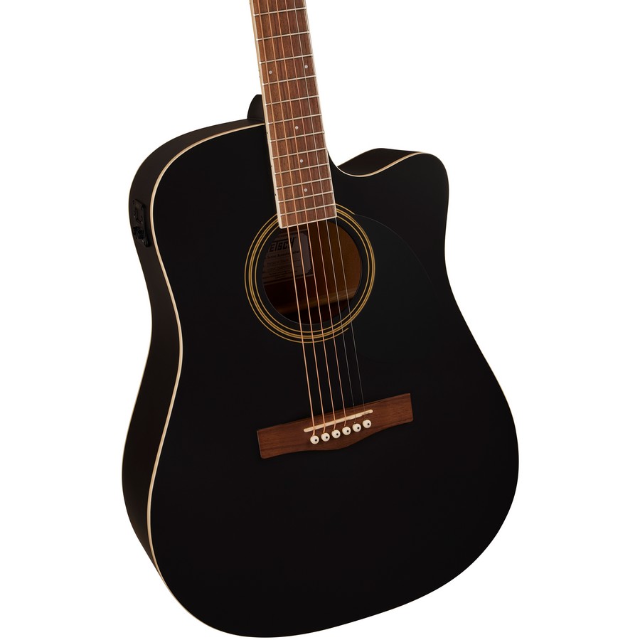 Gretsch D100CE Prelude Dreadnaught Cutaway Acoustic/Electric Guitar - Black - Image 3