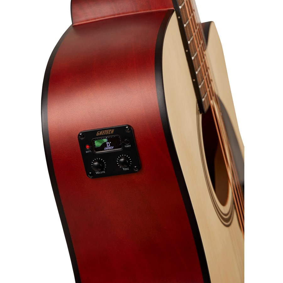 Gretsch D100CE Prelude Dreadnaught Cutaway Acoustic/Electric Guitar - Natural - Image 4