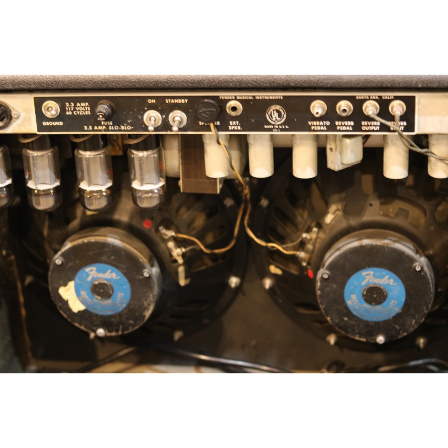 Fender Twin Reverb Amplifier - 1967 Black Panel - Image 7