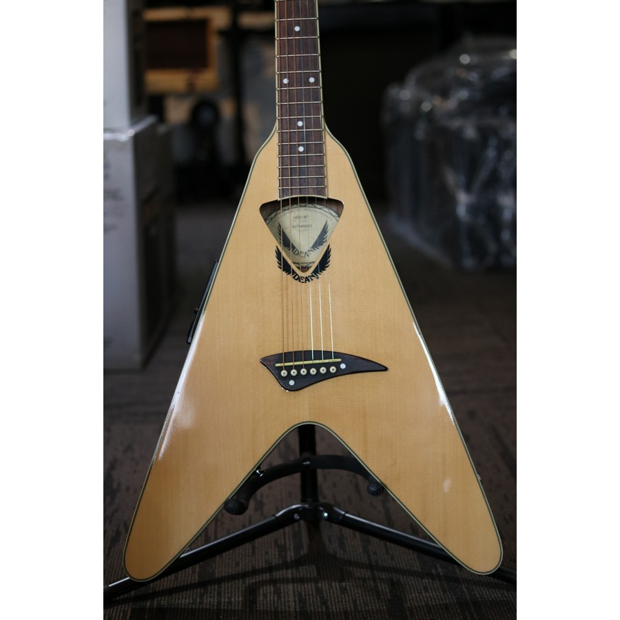 Dean NCO-NT Vcoustic Flying V Acoustic/Electric Guitar Natural Gloss 2007 - Image 3